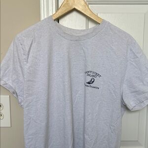 Brandy Melville Light Gray Short Sleeve Tee